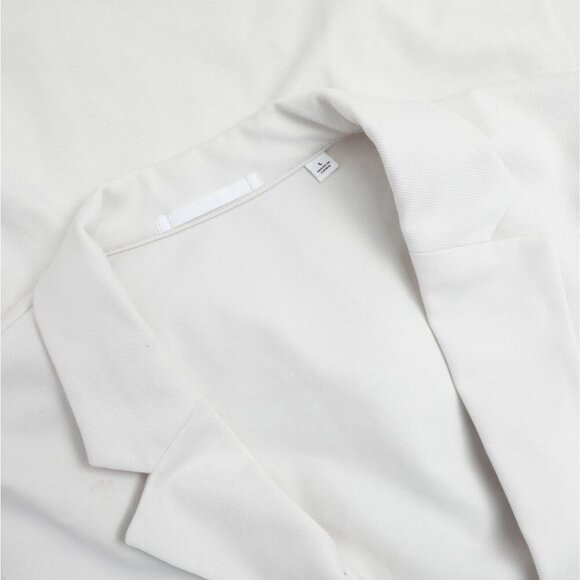 Uniqlo Women’s L UV Off White Lightweight Blazer Jersey Jacket NWT Avant Garde - Picture 4 of 8